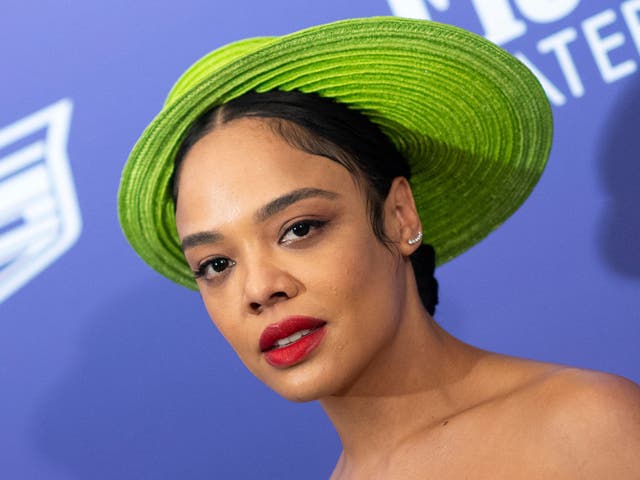 <p>Tessa Thompson photographed in December 2021</p>
