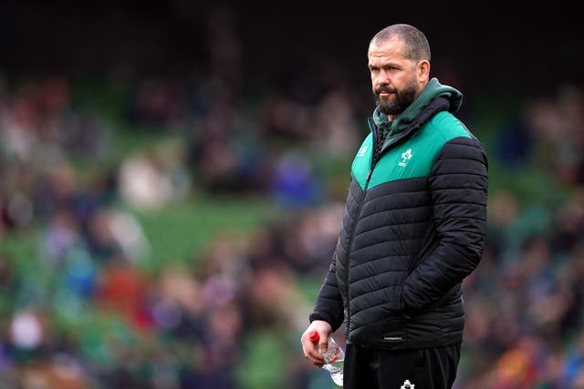Ireland head coach Andy Farrell has named a 40-man squad for the trip to New Zealand (Brian Lawless/PA)
