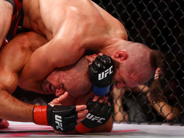 <p>Jiri Prochazka took the UFC light heavyweight title from Glover Teixeira with a rear naked choke</p>