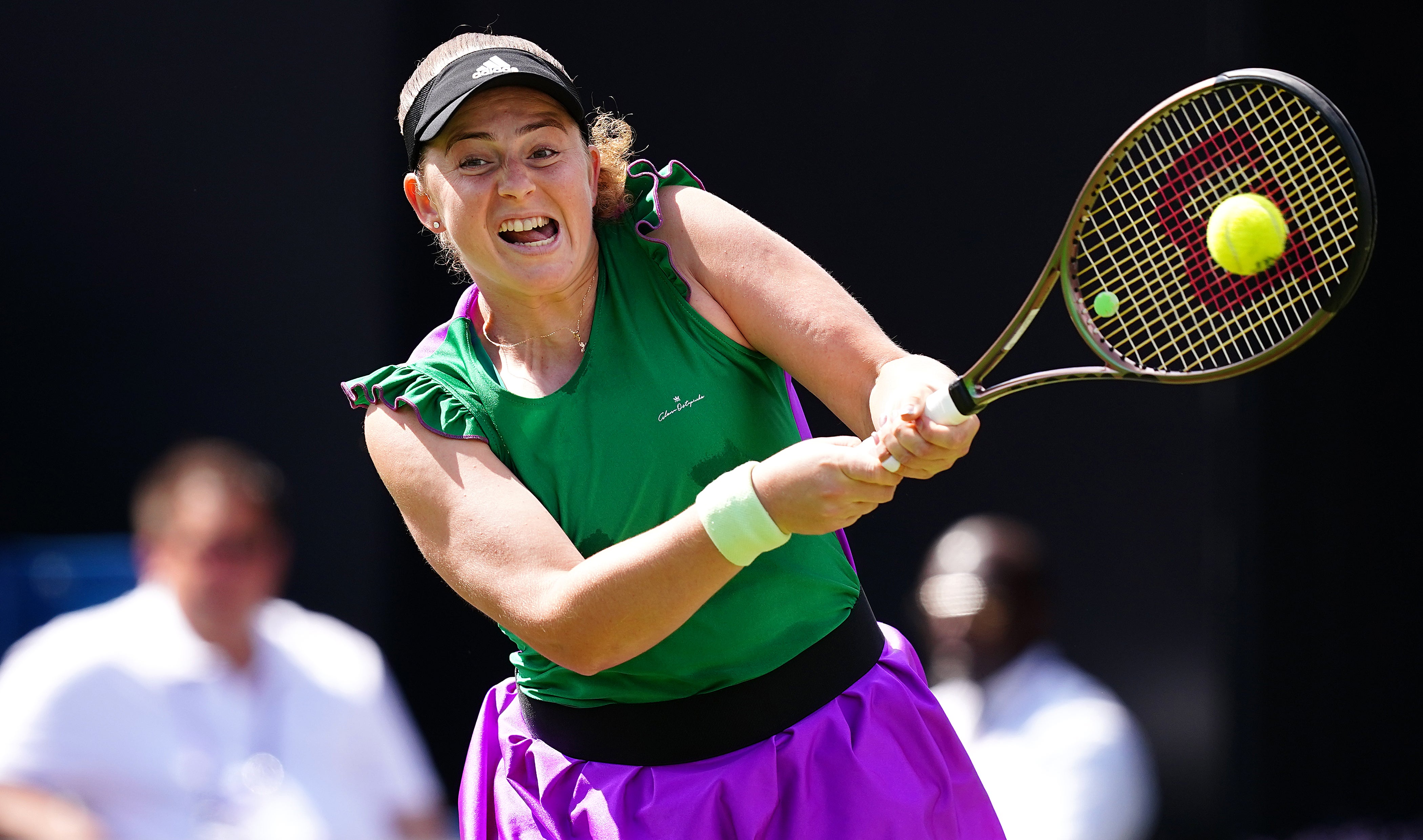 Top seed Jelena Ostapenko, pictured, battled past Rebecca Marino (Martin Rickett/PA)