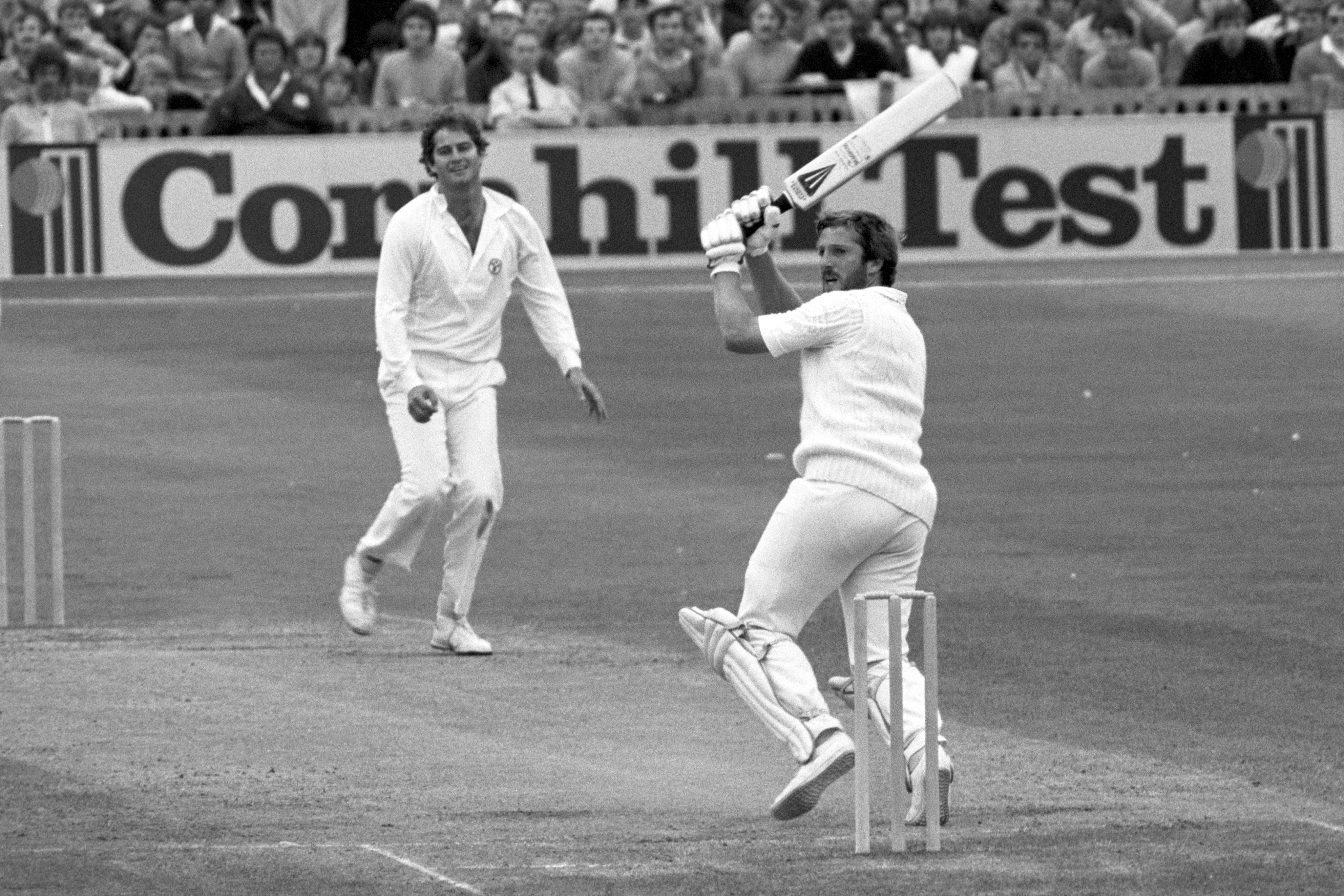 Botham hit an 86-ball century including 13 sixes at Old Trafford (PA Archive)