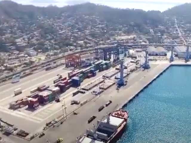 <p>The Port of Manzanillo in Colima, Mexico. Armed thieves stole 20 containers loaded with televisions and partially refined gold and silver ore from a private freight yard operating at the port on 5 June.</p>