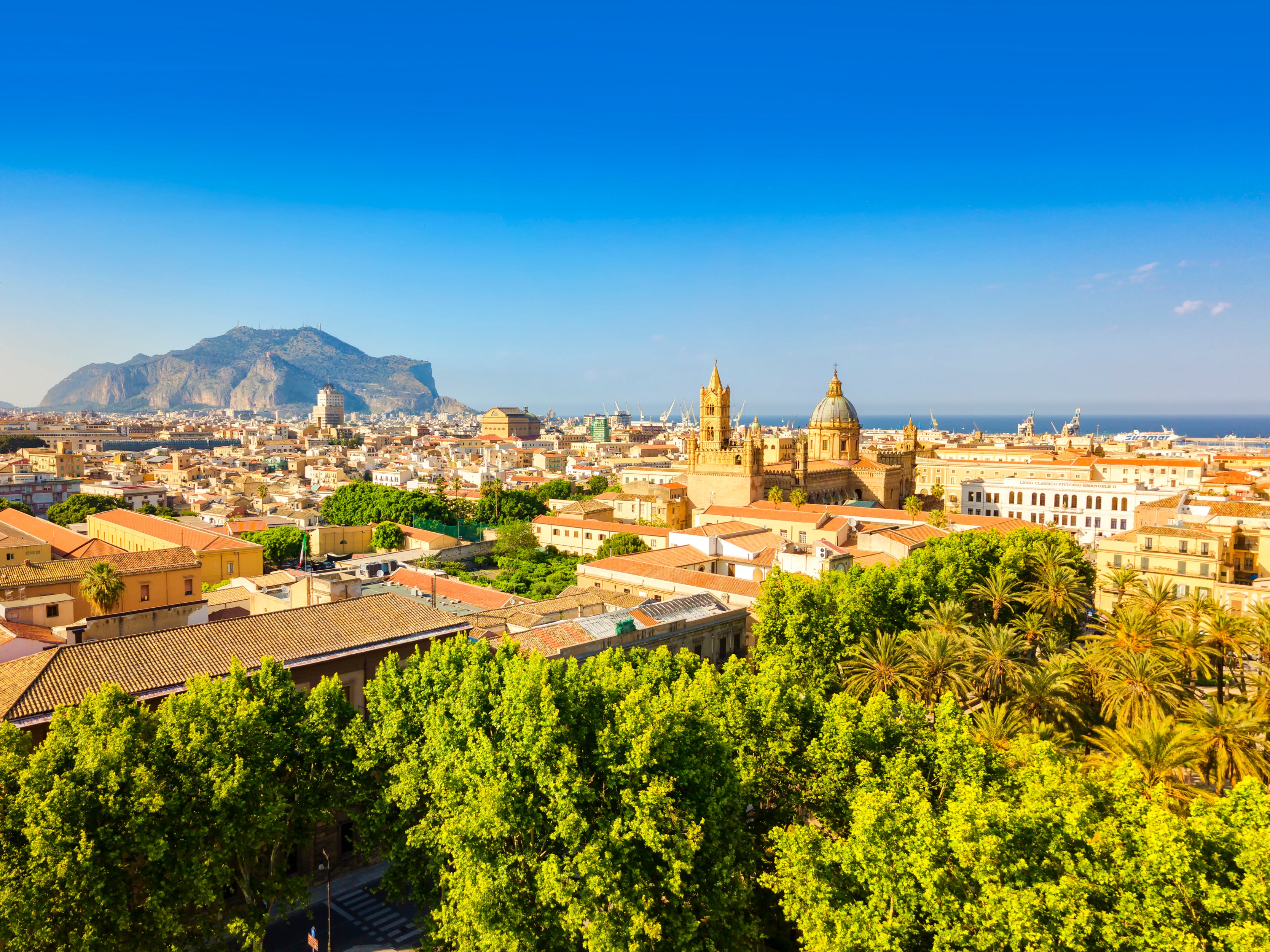 A panoramic view of the Sicilian capital