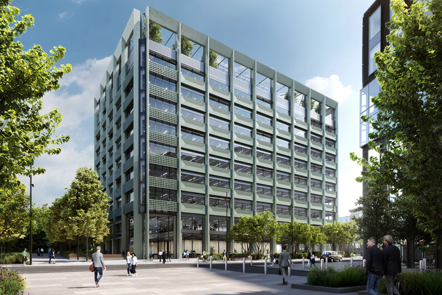 A CGI image of the new, civil service building on First Street in Manchester (PA)