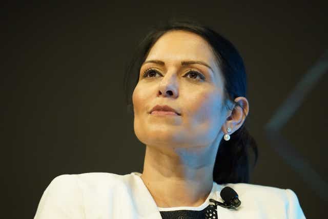 Priti Patel said preparation for the next deportation flight to Rwanda ‘begins now’ after last-minute interventions by the European Court of Human Rights led to the cancellation of the initial flight (Danny Lawson/PA)