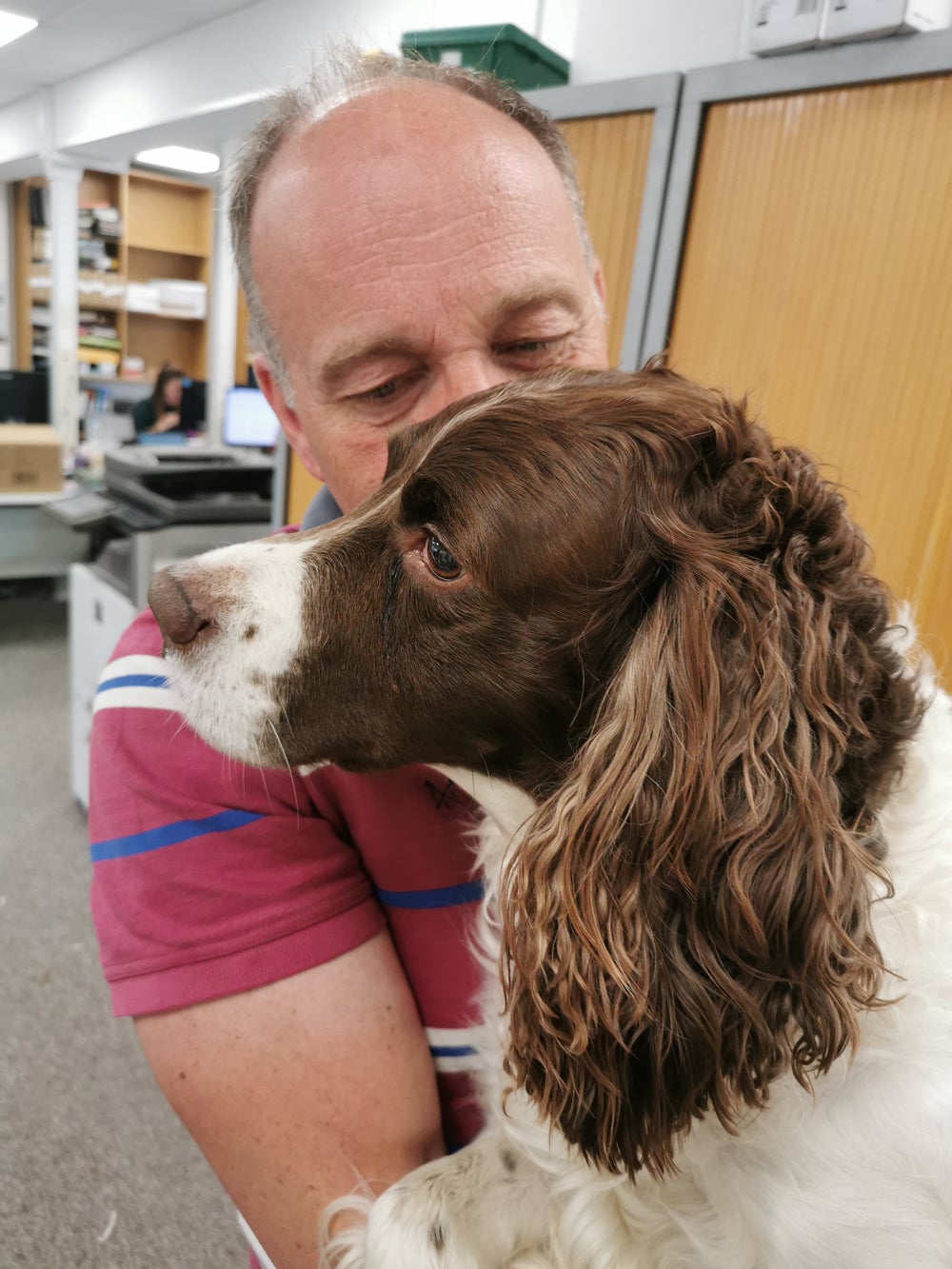 Keith Finch, 56, with his dog, Bonzo (Collect/PA Real Life)