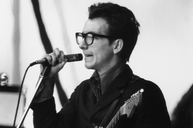 <p>Making a spectacle: Elvis Costello in 1977</p>