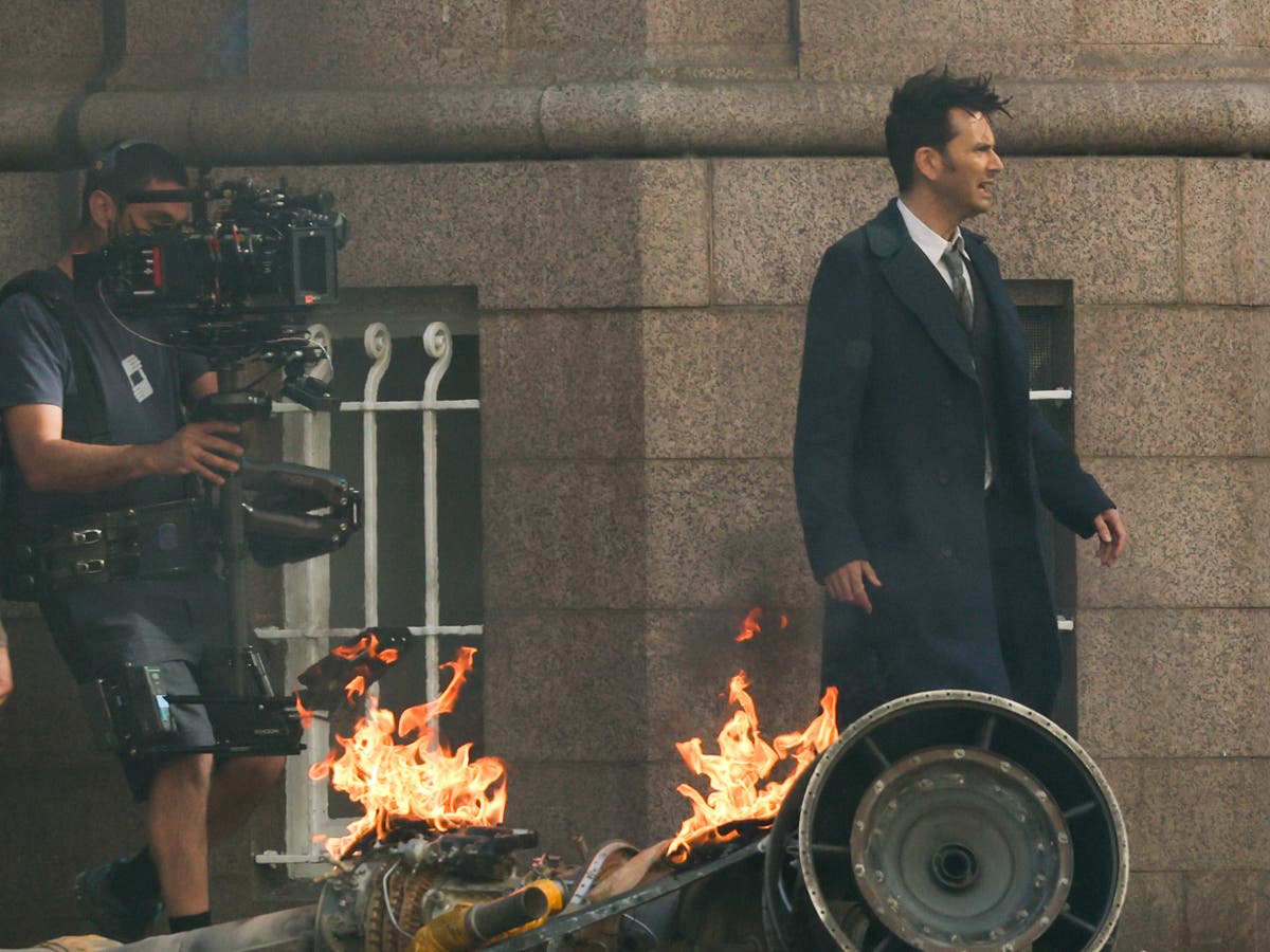 Dr Who&rsquo;s David Tennant seen filming new series in Bristol