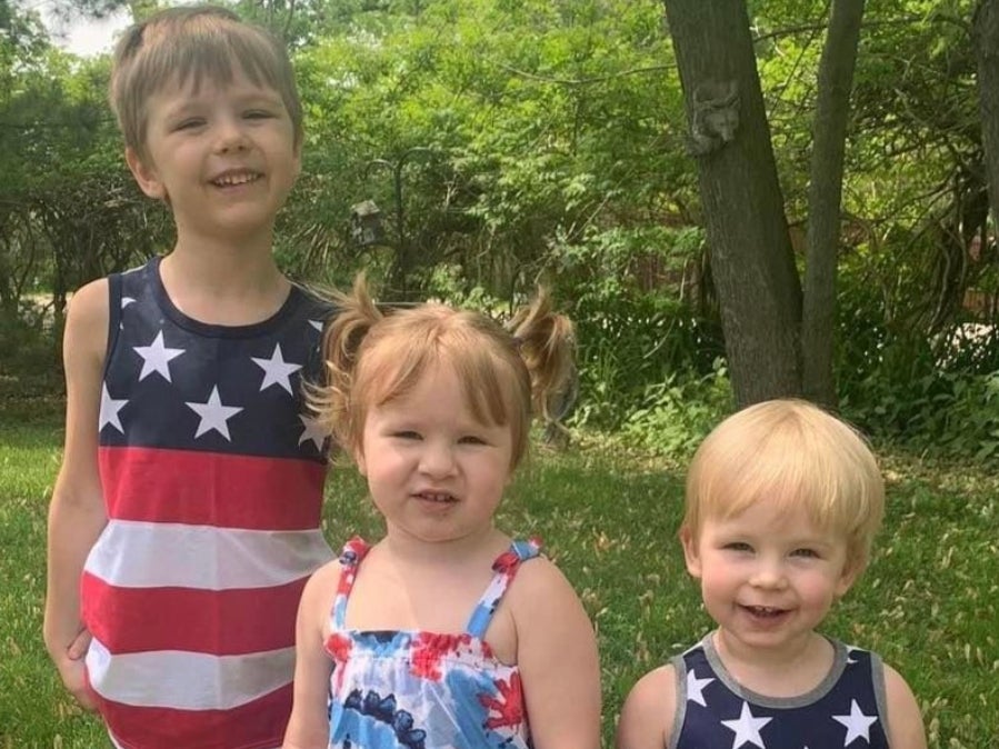 Brant Anthony Karels, five; Cassidy Rose Karels, three, and Gideon Locke Karels, two, were allegedly drowned by their father Jason Karels