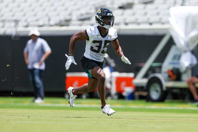 Ayo Oyelola joined the Jacksonville Jaguars this year (Jaguars handout)
