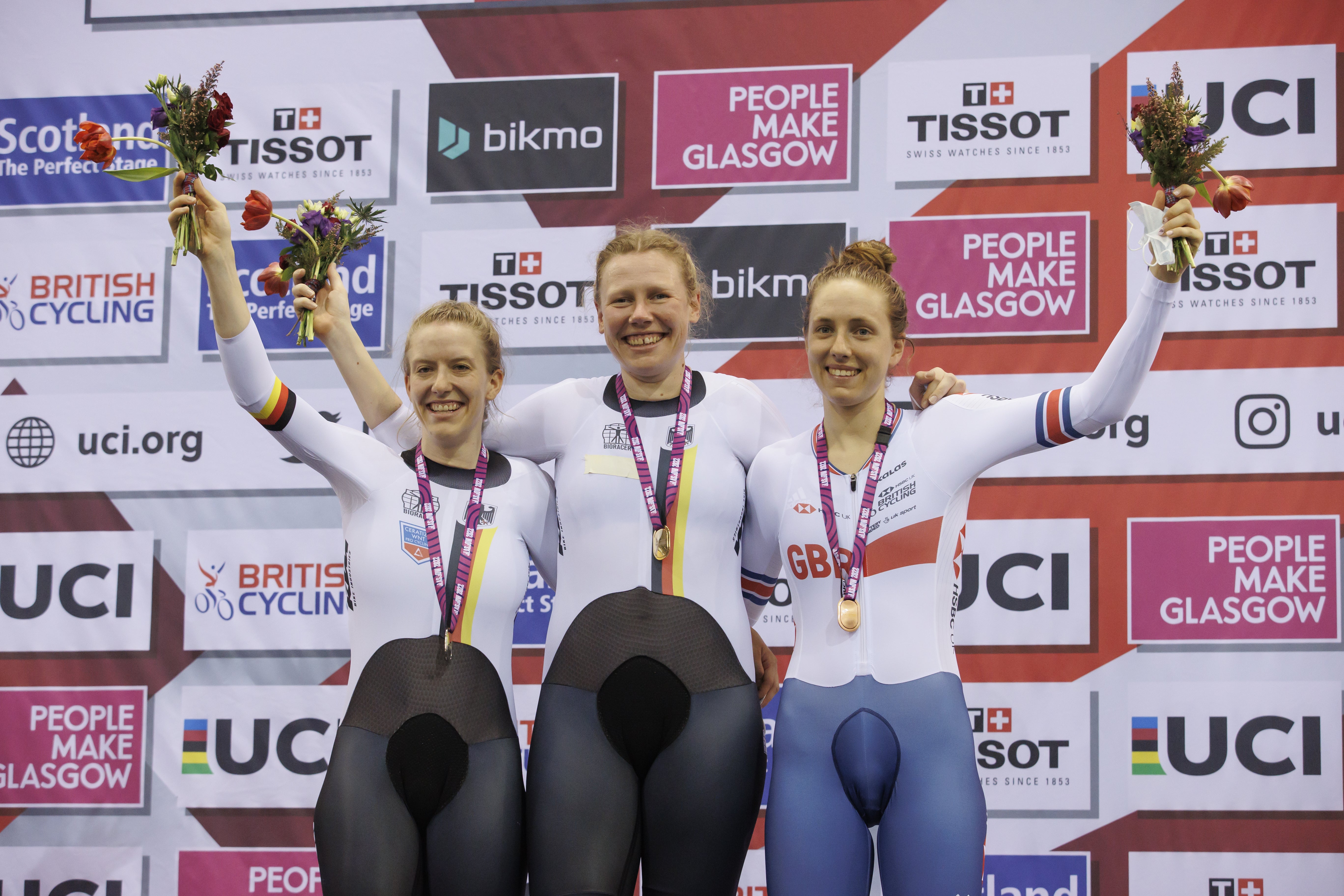 Josie Knight (right) will target the individual pursuit after taking a Nations Cup bronze in Glasgow (Steve Welsh/PA)