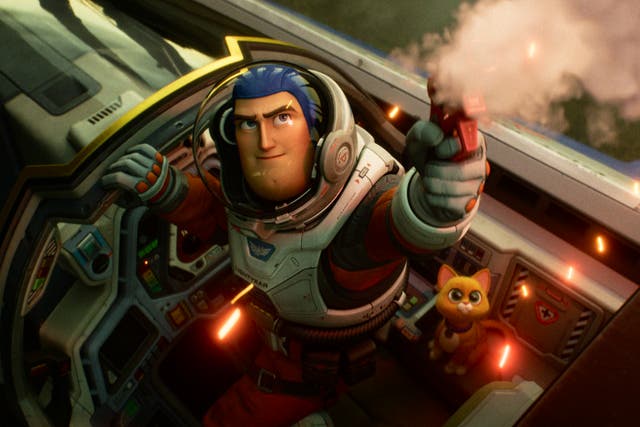 <p>Buzz and Sox in ‘Lightyear’ </p>