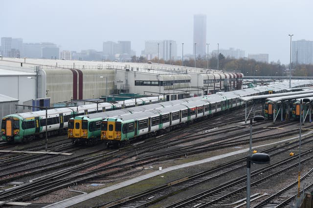 Britain’s train operators have started releasing information about what services they intend to run during next week’s rail strikes (Kirsty O’Connor/PA)