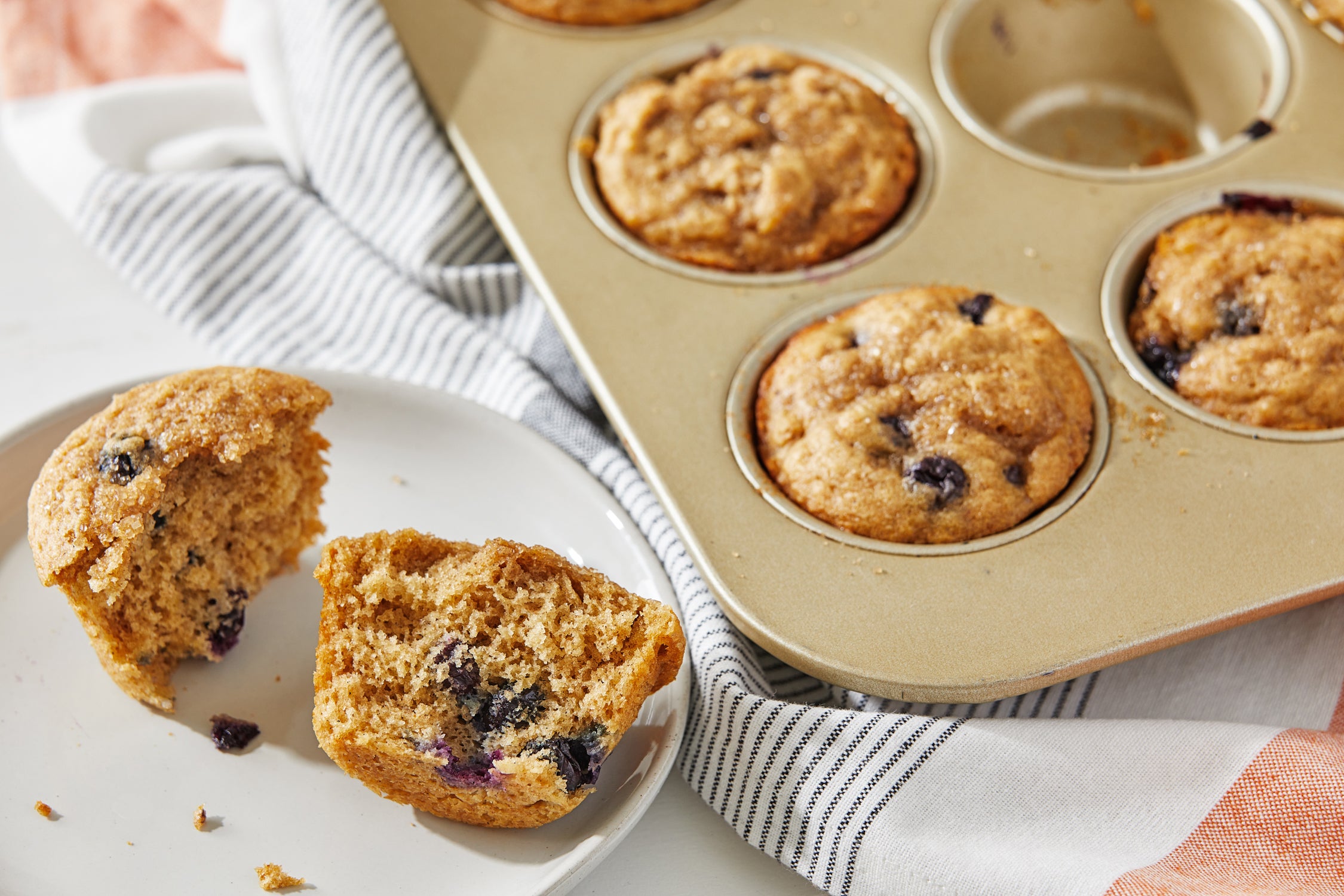 Clever swaps keep the flavour in this simple healthy muffin recipe