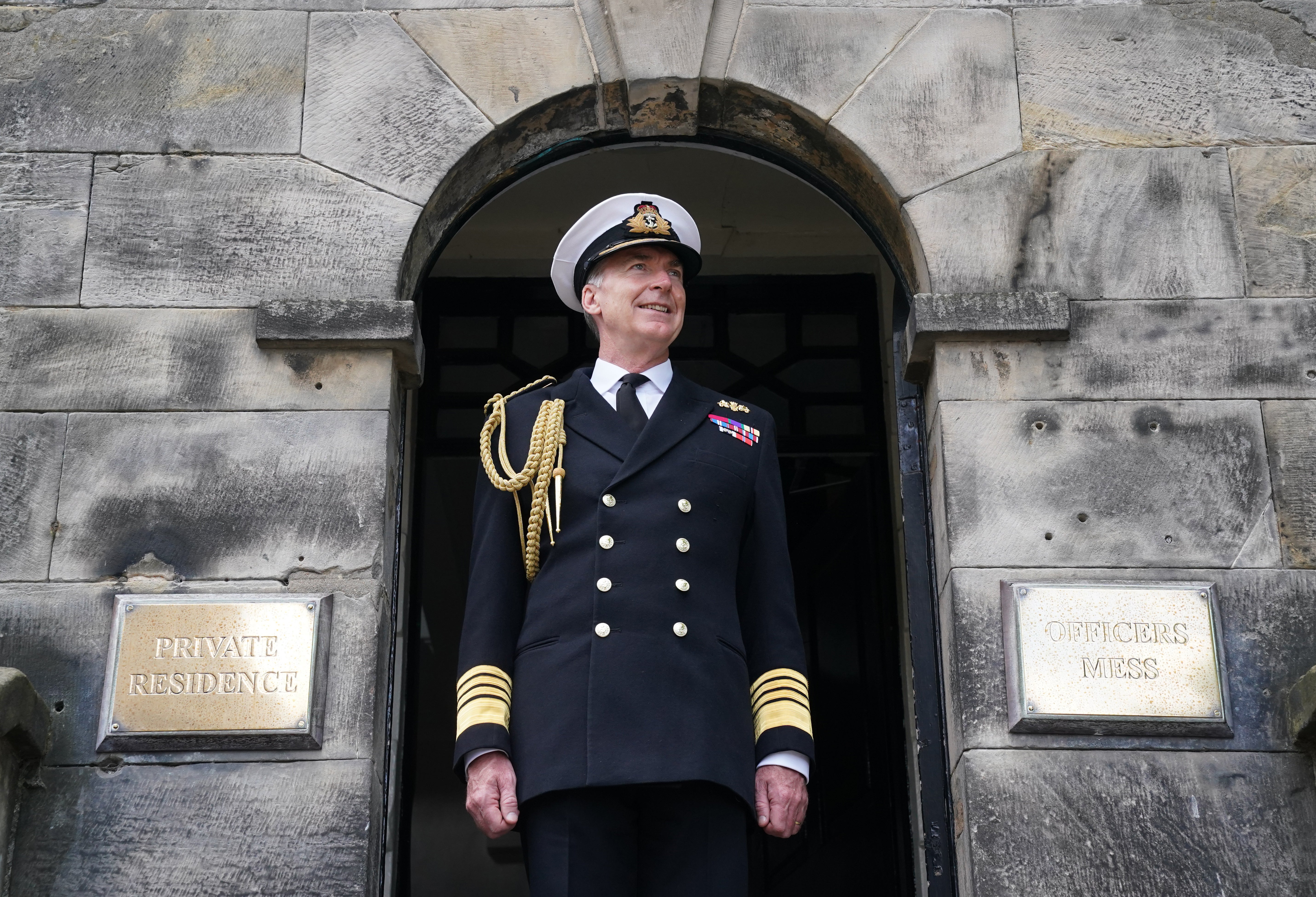Chief of Defence Admiral Sir Tony Radakin at Edinburgh Castle (/PA)
