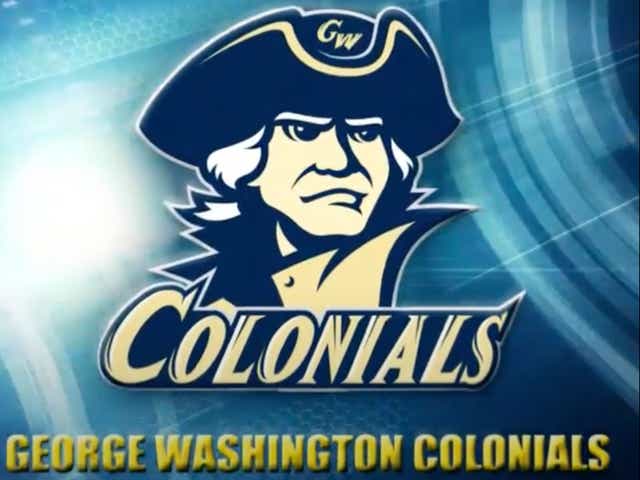 <p>The school logo for George Washington University’s athletics teams, called the Colonials. The school’s athletic’s teams name will be changed after criticism that it was offensive. The school’s new name name will be chosen and implemented in the 2023-2024 academic year. </p>