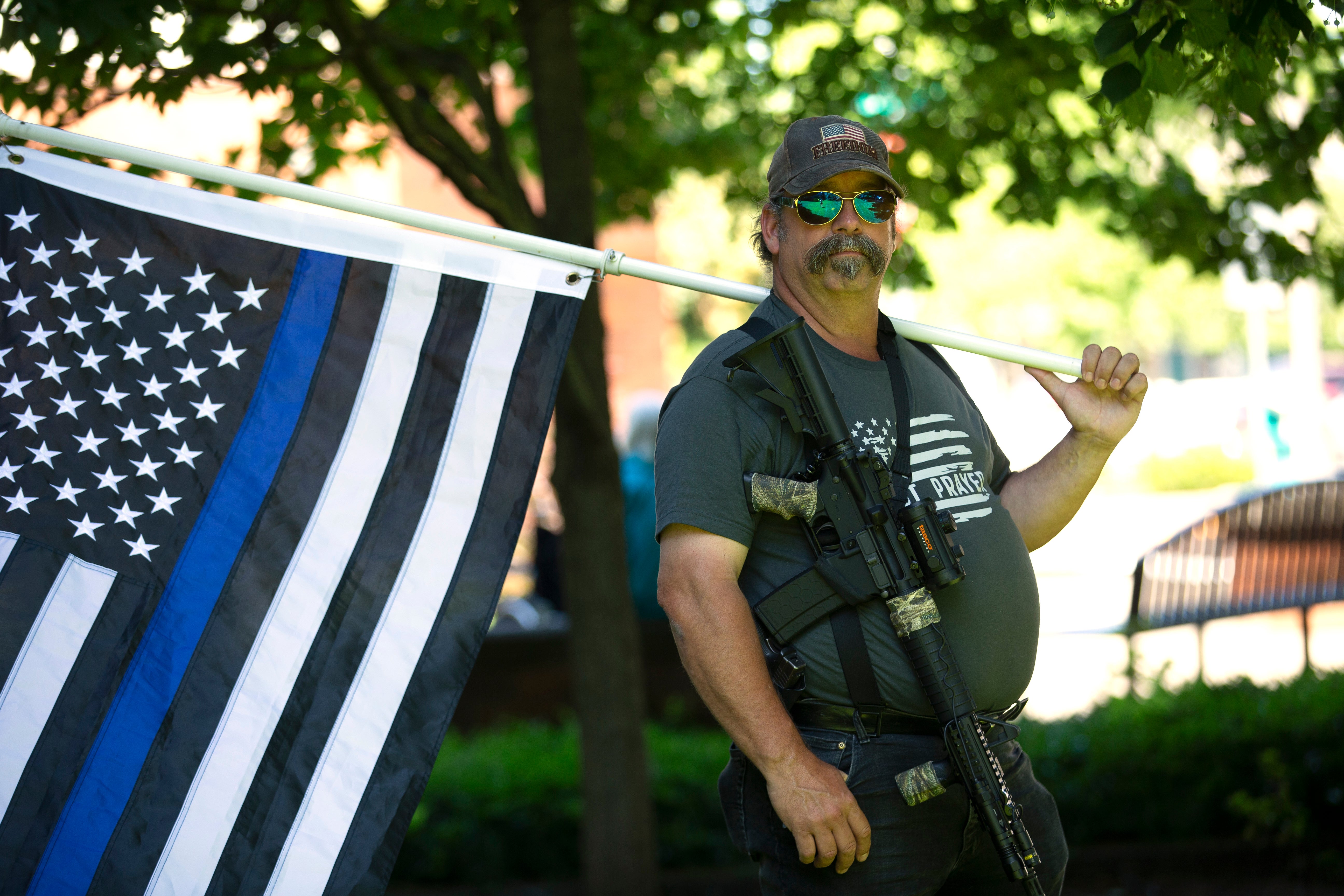 Thin Blue Line Face Mask - Thin Blue Line USA