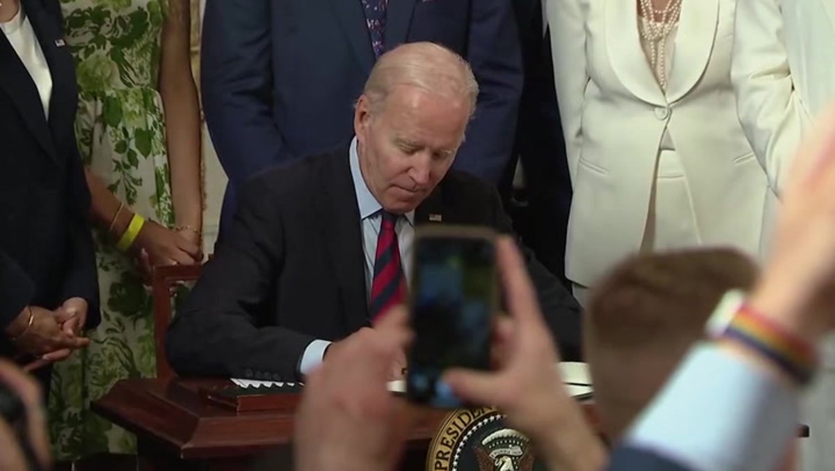 Florida student who staged ‘Don’t Say Gay’ protests joins Biden at Pride event