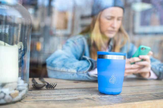 City to Sea is launching a pilot to allow consumers to ‘borrow’ reusable coffee cups and return them elsewhere (City to Sea/PA)