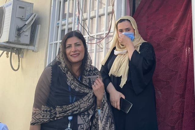 Preet Gill visiting a Midwifery Helpline Centre in Kabul, Afghanistan (PA)
