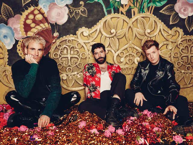<p>Foals: Jimmy Smith, Yannis Philippakis and Jack Bevan</p>