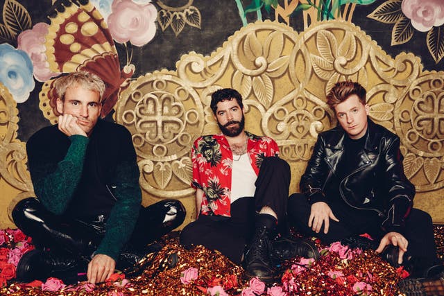 <p>Foals: Jimmy Smith, Yannis Philippakis and Jack Bevan</p>