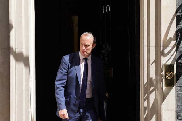 <p>Judges at the European Court of Human Rights were wrong to grant an injunction which effectively grounded a flight sending asylum seekers from the UK to Rwanda, Dominic Raab said (PA)</p>