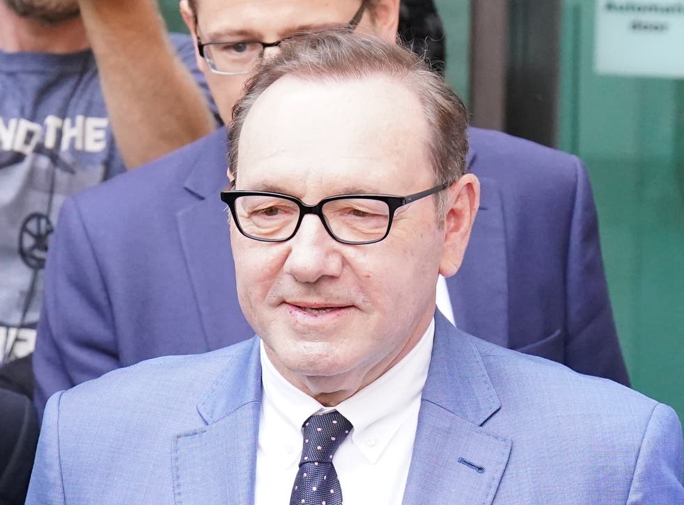 Actor Kevin Spacey leaving Westminster Magistrates’ Court (Jonathan Brady/PA)
