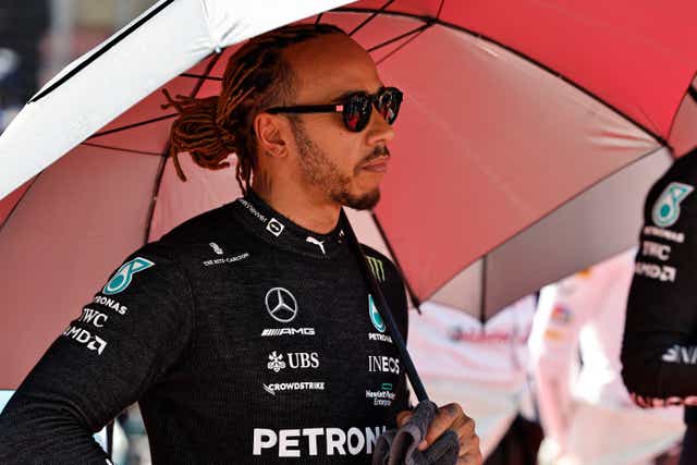 Lewis Hamilton struggled with back pain in the recent Azerbaijan Grand Prix (Hamad Mohammed/AP)