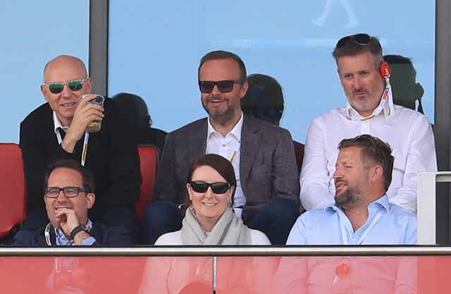 <p>Cliff Baty (top left) is Manchester United’s chief financial officer</p>