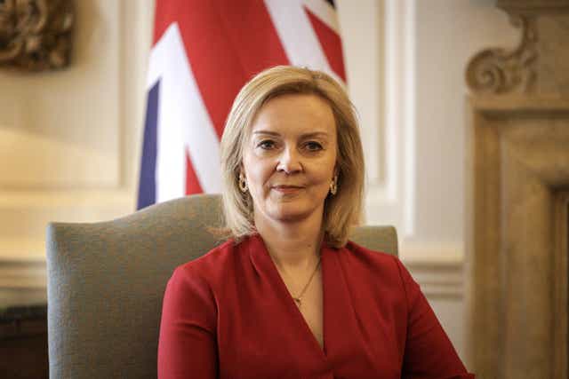 Foreign Secretary Liz Truss, who urged allies to commit to further waves of sanctions against Russia and “constrain further aggression” as she met G7 foreign ministers in Germany on Thursday. Issue date: Thursday May 12, 2022 (Rob Pinney/PA)