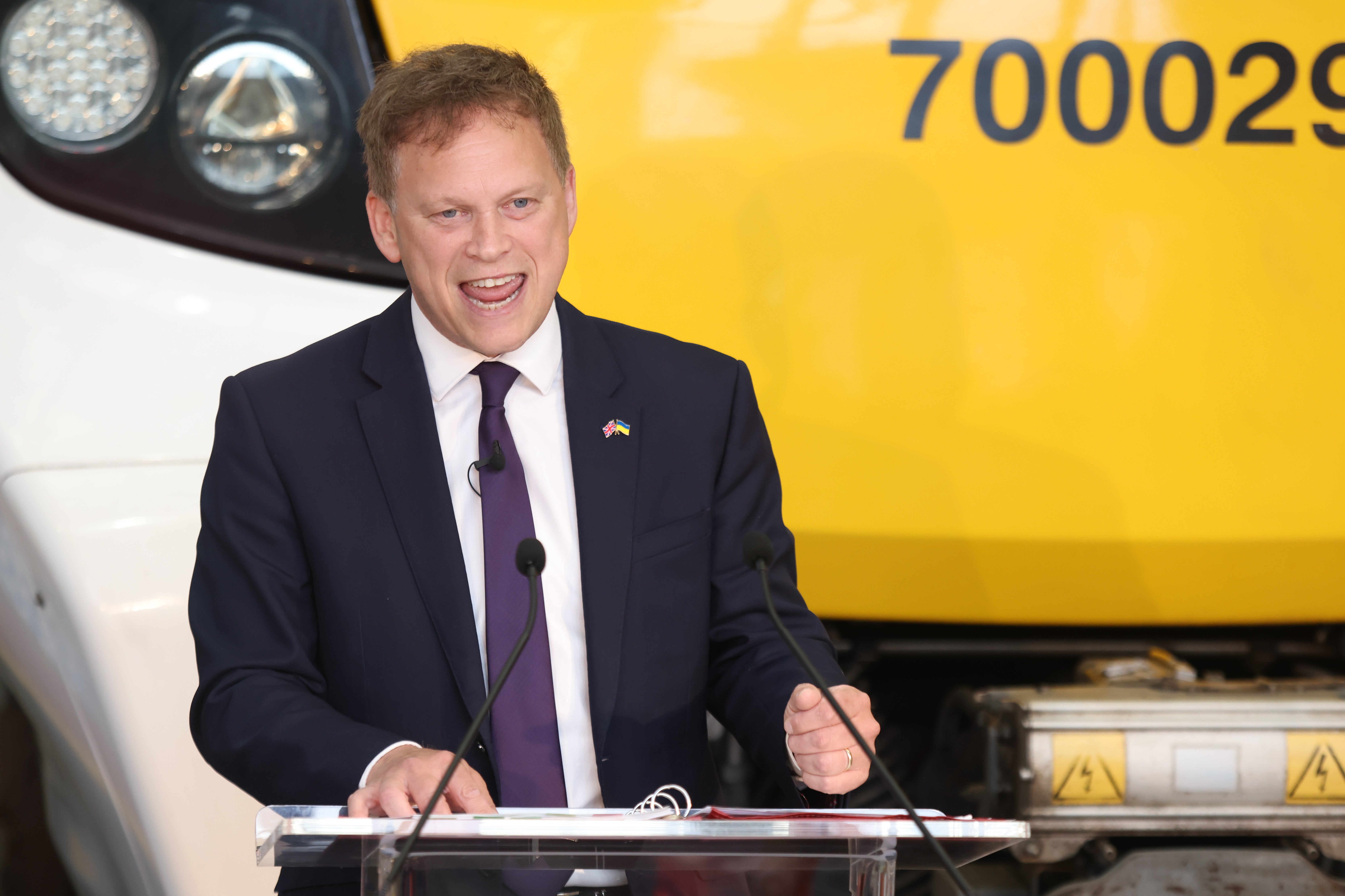 Transport Secretary Grant Shapps said the strikes would be ‘damaging’ for railway workers and their families (PA)