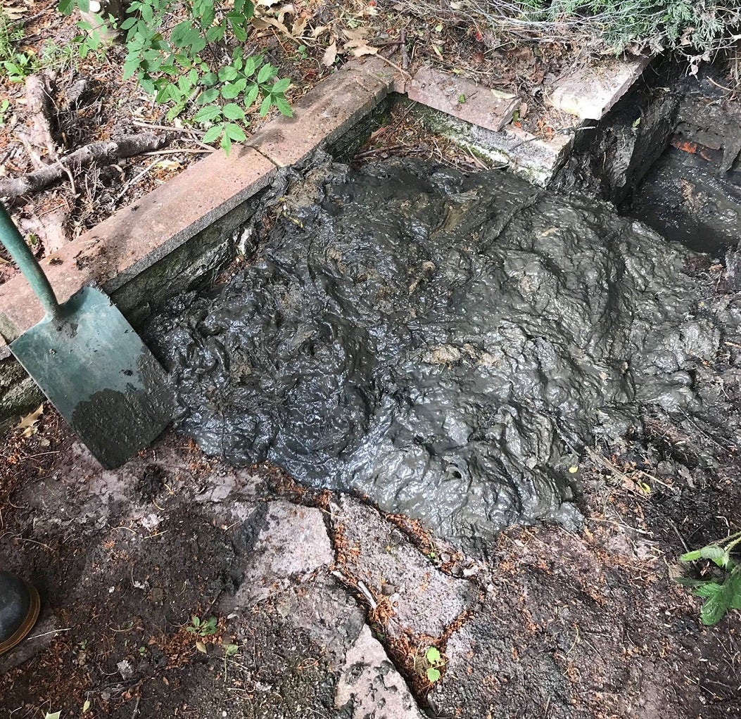 A sewage blockage caused by wet wipes’