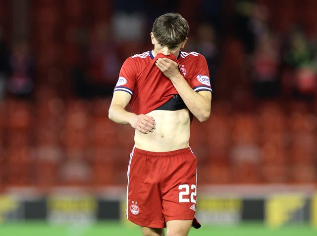 Liverpool have agreed a deal for Aberdeen right-back Calvin Ramsay (Steve Welsh/PA)