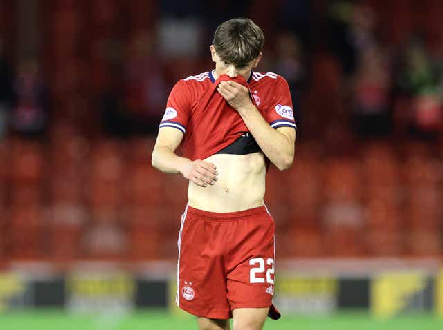 Liverpool have agreed a deal for Aberdeen right-back Calvin Ramsay (Steve Welsh/PA)