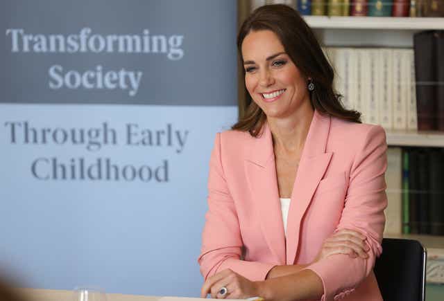 The Duchess of Cambridge and the Royal Foundation Centre for Early Childhood host a roundtable (Chris Jackson/PA)