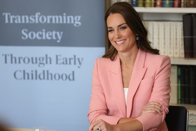 The Duchess of Cambridge and the Royal Foundation Centre for Early Childhood host a roundtable (Chris Jackson/PA)