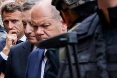 Macron condemns Russian ‘barbarism’ as he travels to Ukraine with Scholz and Draghi