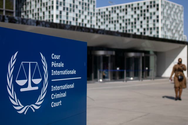 <p>An outside view of the International Criminal Court in The Hague </p>