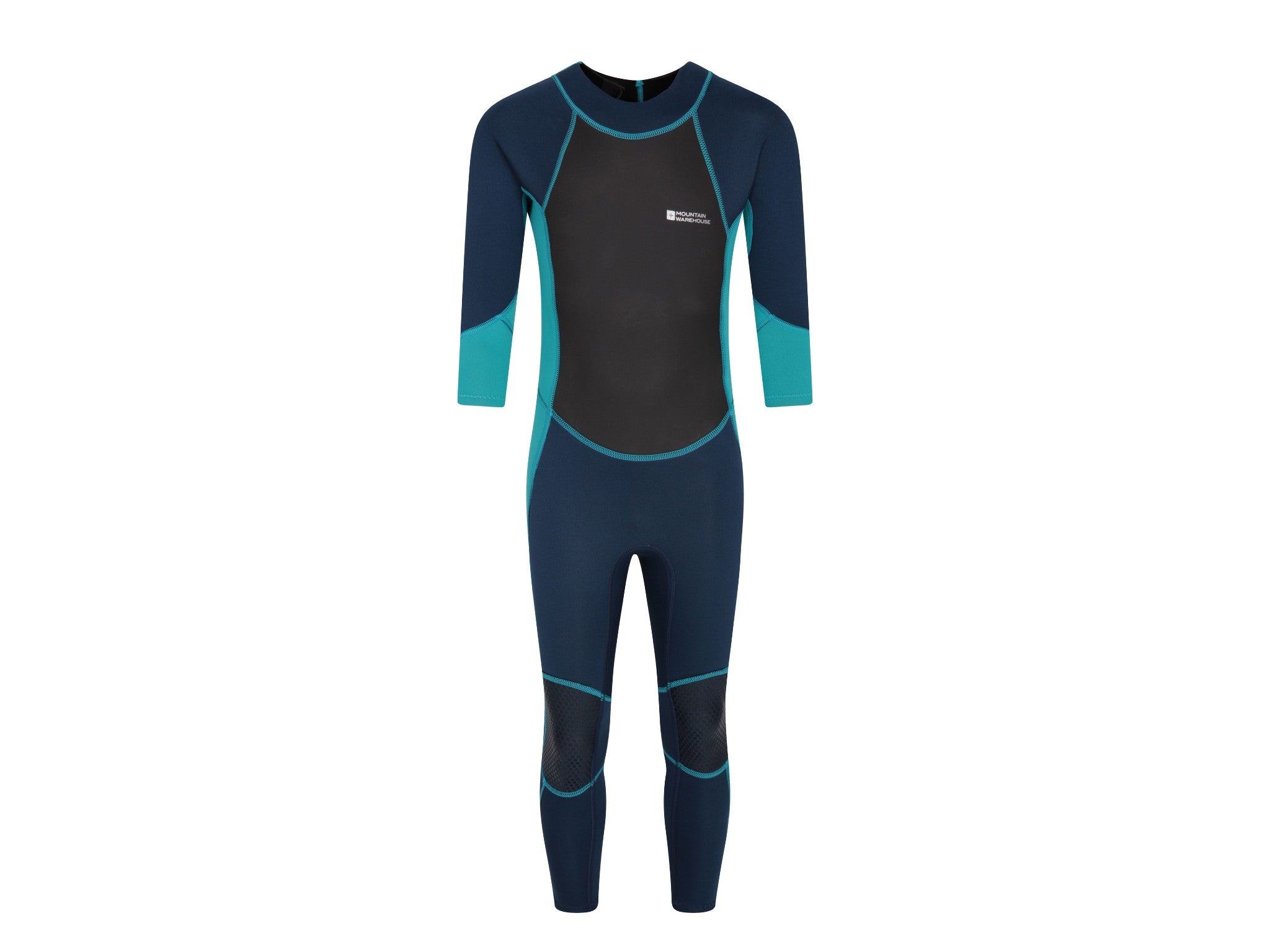UPF50+ Sun Protection Mountain Warehouse Kids Full Wetsuit Flat Seams & Easy Glide Zip Swimming Wetsuit Ideal for Kayaking Diving Neoprene Childrens Wetsuit 