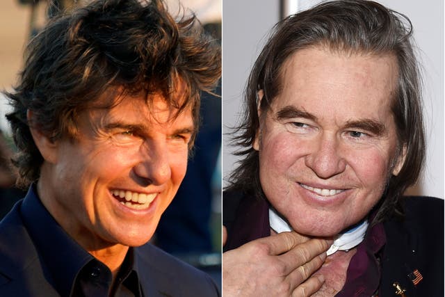 <p>Tom Cruise and Val Kilmer</p>