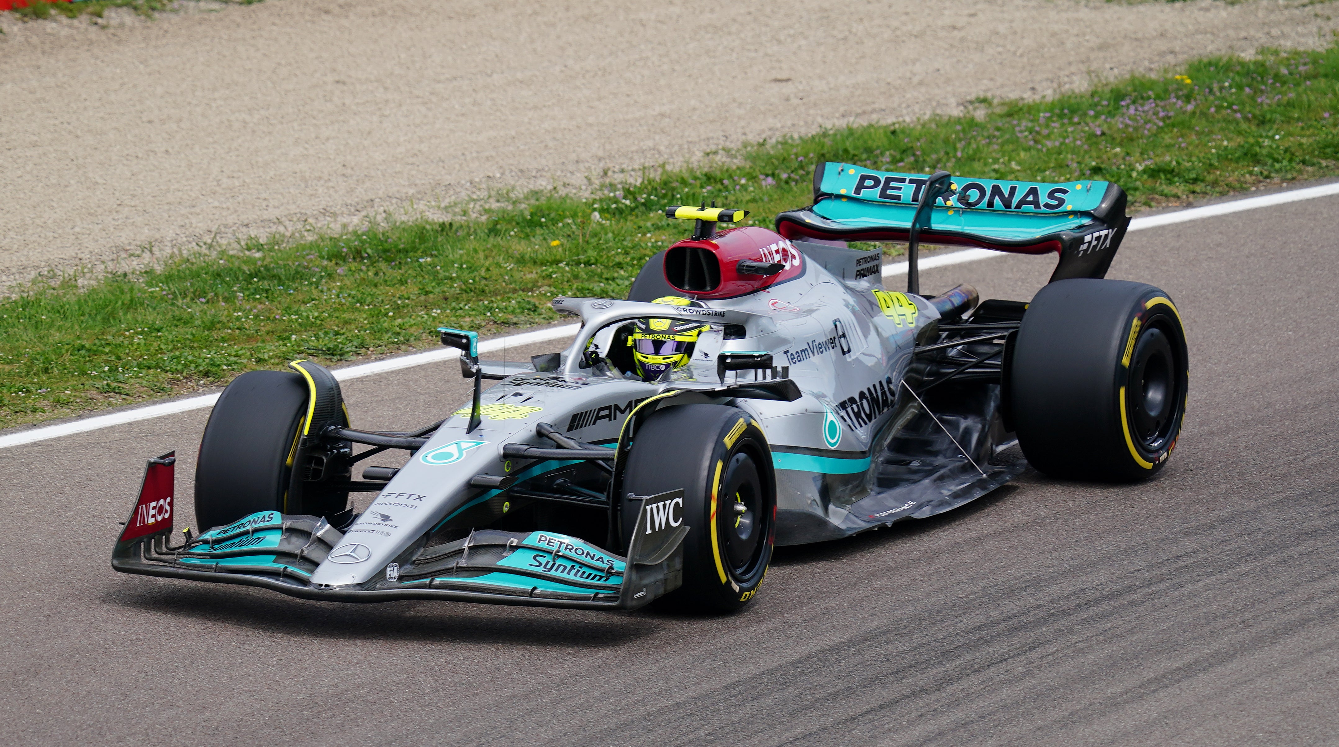 Lewis Hamilton’s Mercedes team have been affected by porpoising (David Davies/PA)