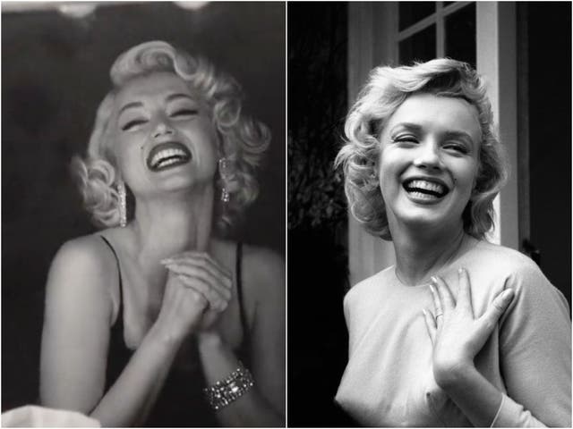 <p>Ana de Armas and Marilyn Monroe</p>