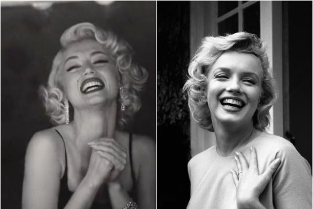 <p>Ana de Armas and Marilyn Monroe</p>
