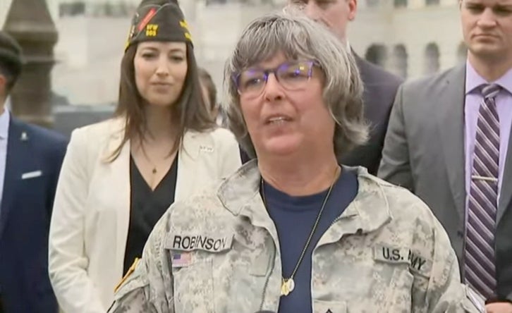 Susan Zeier says she can now take off her son-in-law’s military jacket