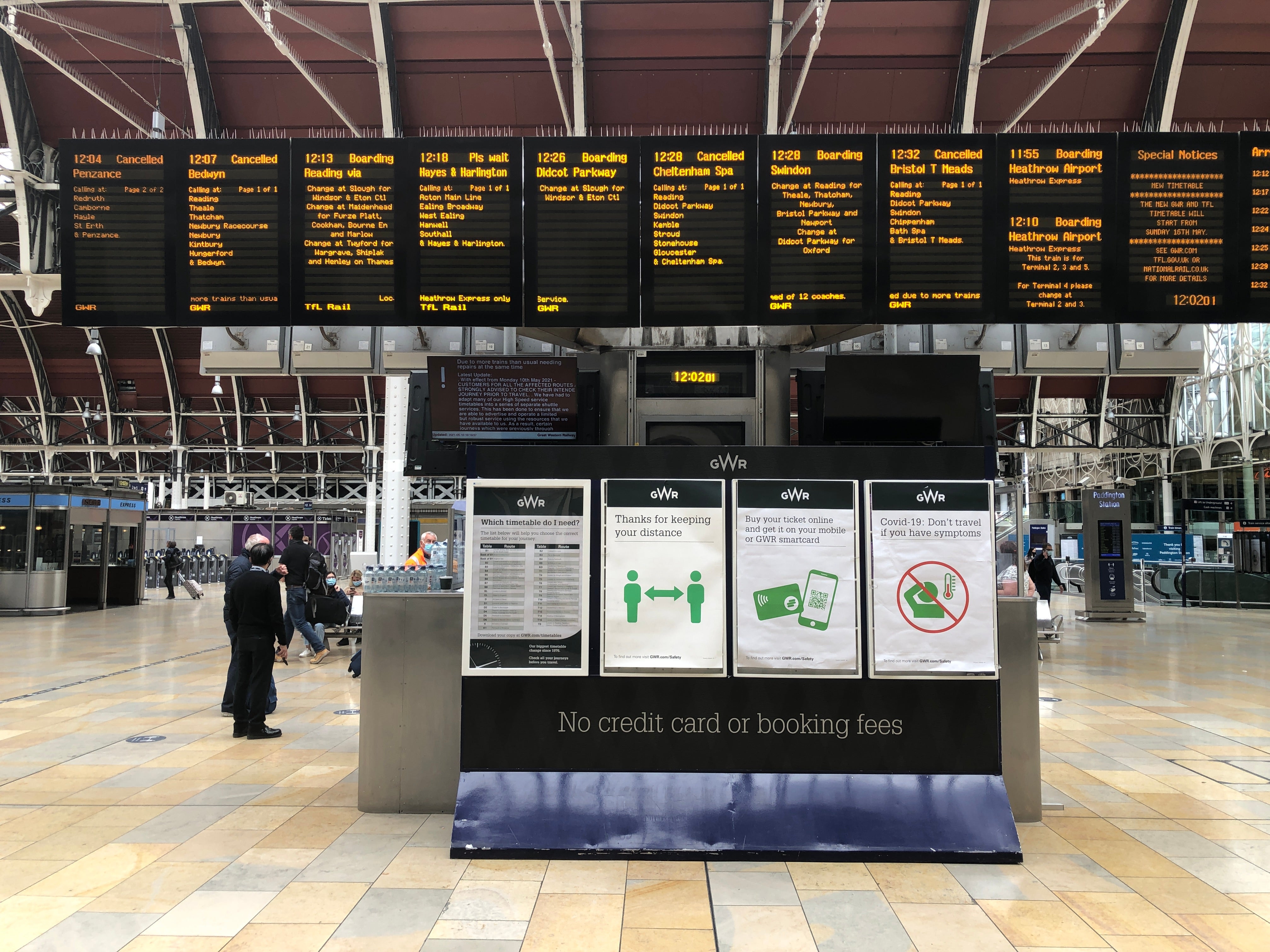 Paddington bare: inter-city services will run, albeit at depleted frequencies