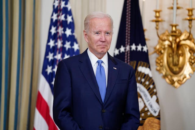<p>File: Joe Biden on Wednesday signed ocean shipping bill in bid to reduce export backlogs </p>