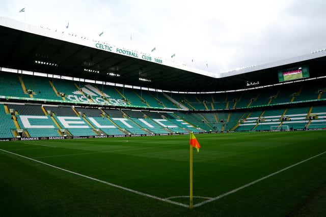 It is alleged that one of the offences took place in the grounds of Celtic Park (Jane Barlow/PA)