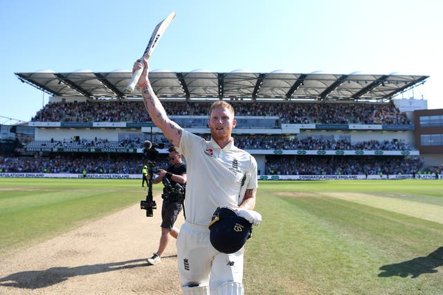 <p>Ben Stokes after his most famous innings, winning the third Ashes Test at Headingley in 2019</p>