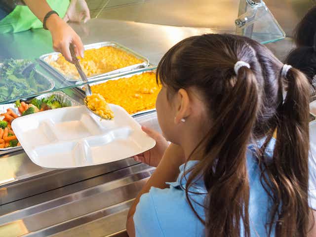 <p>Parents and headteachers say children are given less to eat as food costs continue to rise </p>
